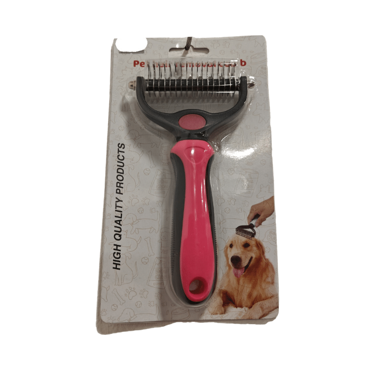 Pet Hair Removal Brush Medium Size Pink Colour