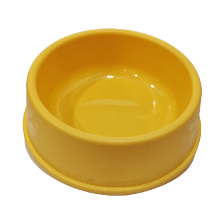 Round Food/ Water Bowl (Medium Size) Yellow Colour