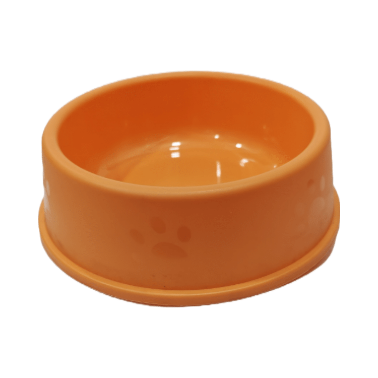 Round Food/ Water Bowl (Medium Size) Orange Colour