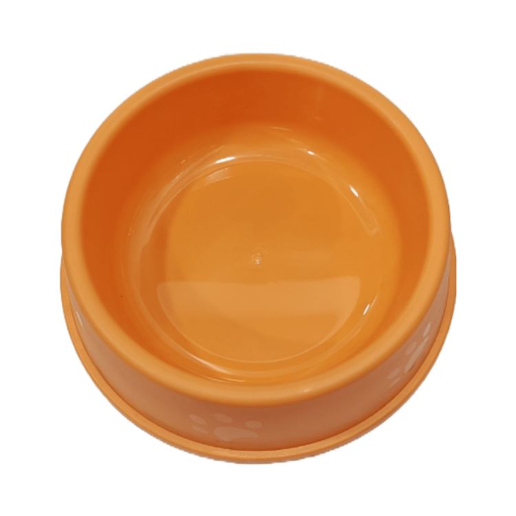 Round Food/ Water Bowl (Medium Size) Orange Colour