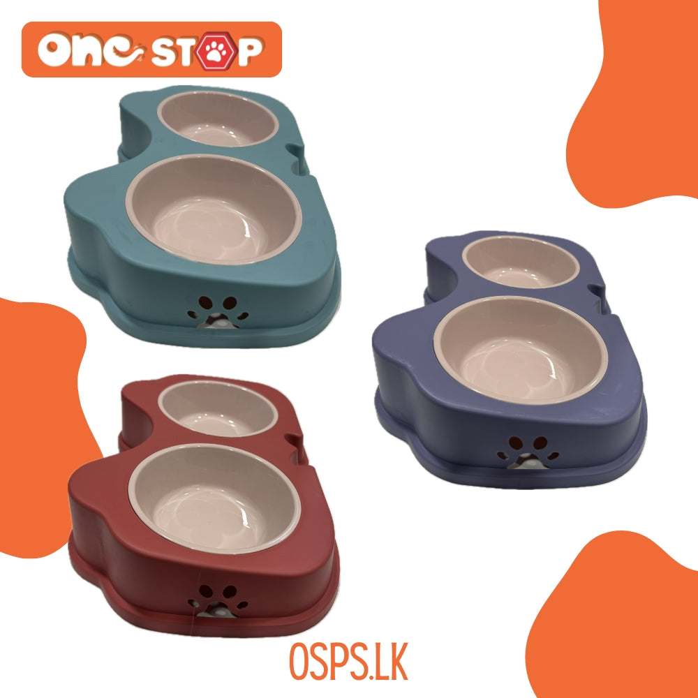 Premium 2-in-1 Pet Food Bowl for Cats/Dogs