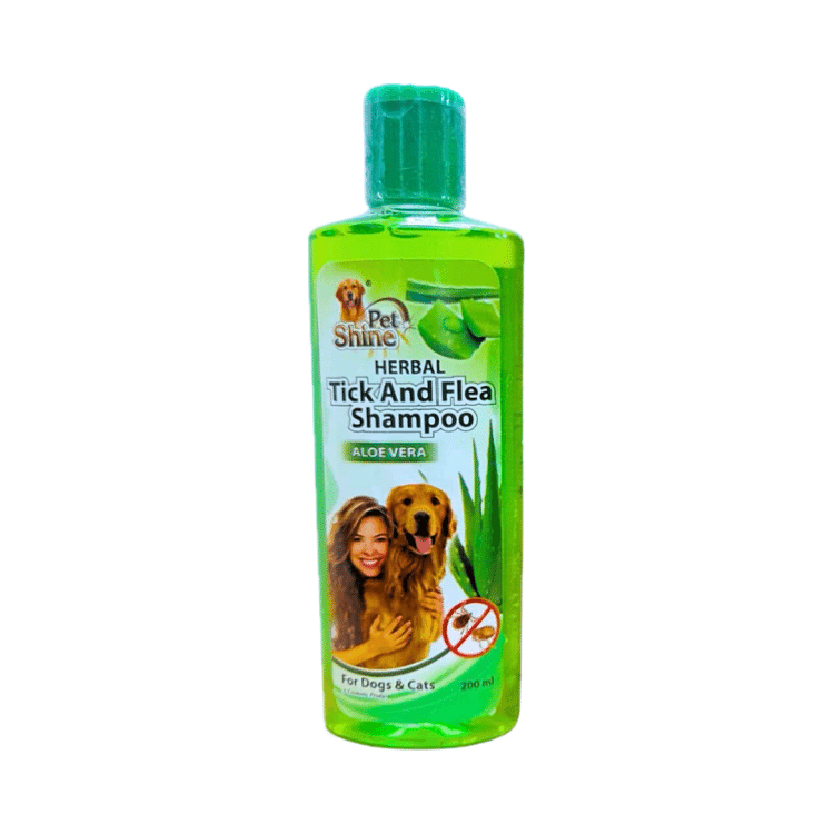 Pet Shine Herbal Tick & Fleas Shampoo for Cats/Dogs 200ml