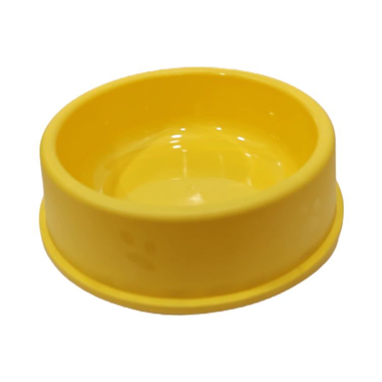 Round Food/ Water Bowl for Cat/Dog (Large Size) Yellow Colour