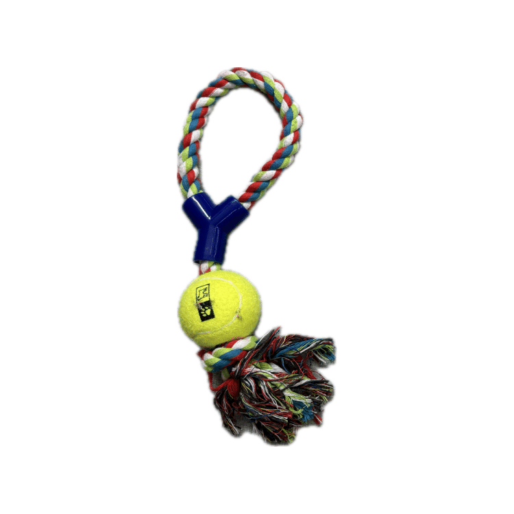 Dog Rope Toy with Tennis Ball