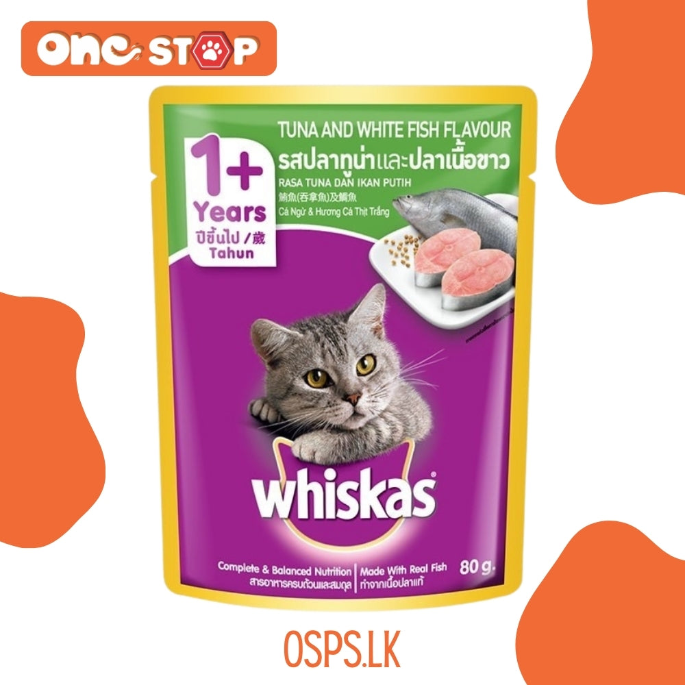 Whiskas Adult Cat Wet Food 80G Packets