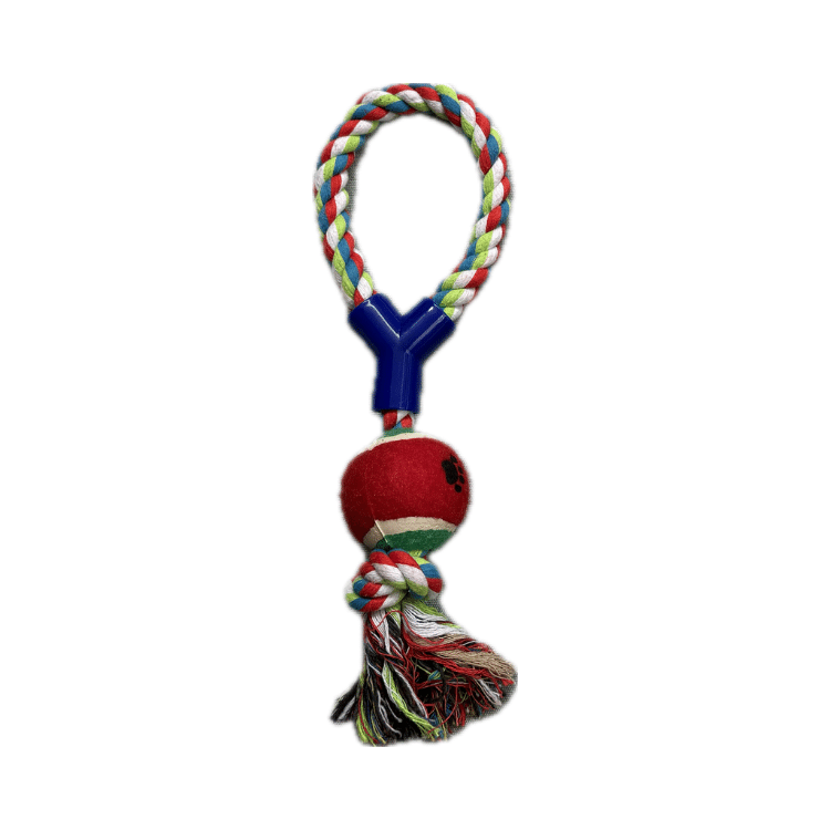 Dog Rope Toy with Tennis Ball