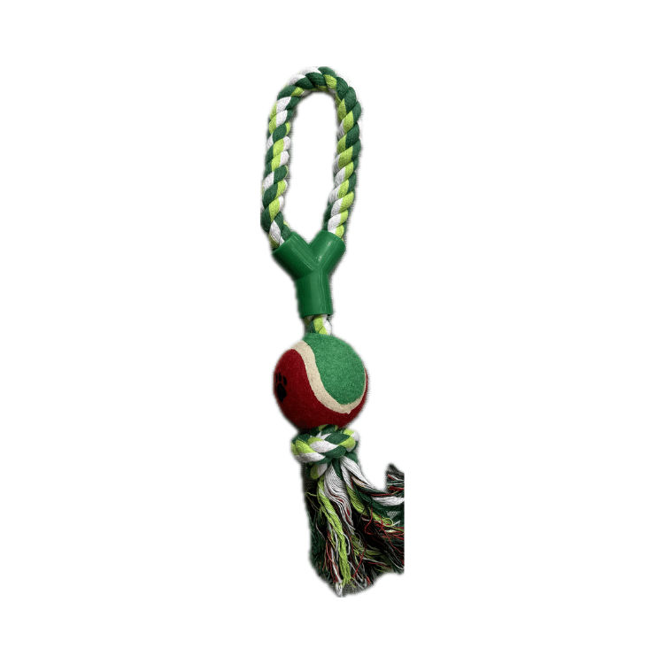 Dog Rope Toy with Tennis Ball