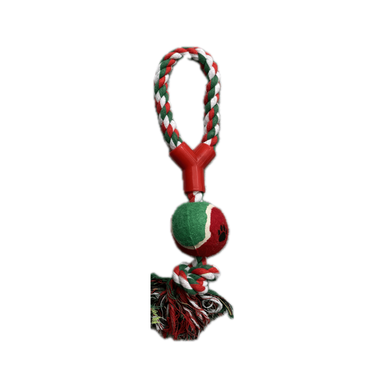 Dog Rope Toy with Tennis Ball