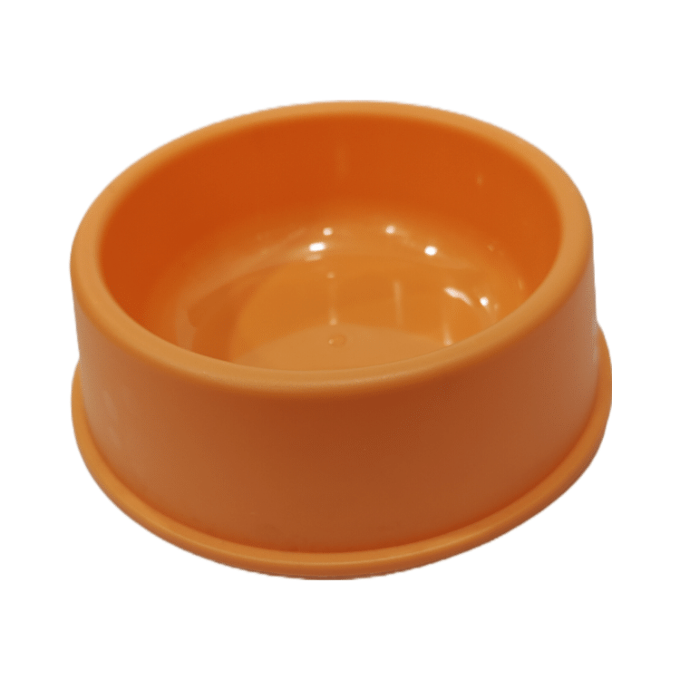 Round Food/ Water Bowl (Small Size) Orange Colour