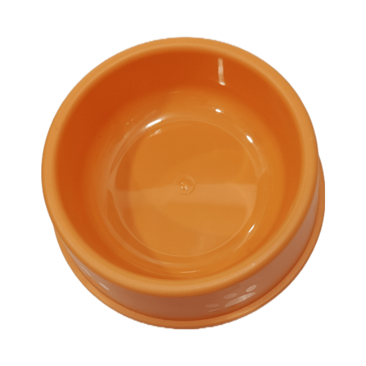 Round Food/ Water Bowl (Small Size) Orange Colour