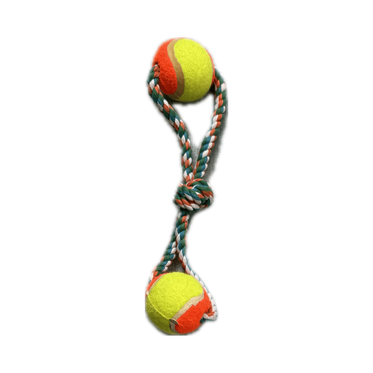 Dog Rope Toy with Tennis Ball