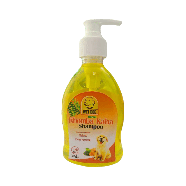 Wet Dog Khomba Kaha Ticks & Fleas Removal Shampoo for Dogs & Puppies 250ml