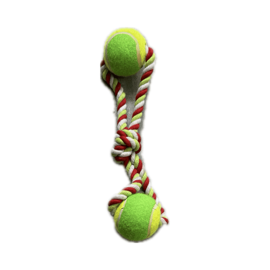 Dog Rope Toy with Tennis Ball