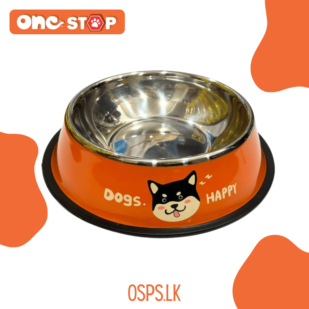 Premium Metallic Pet Food Bowl for Cats/Dogs (Small Size)