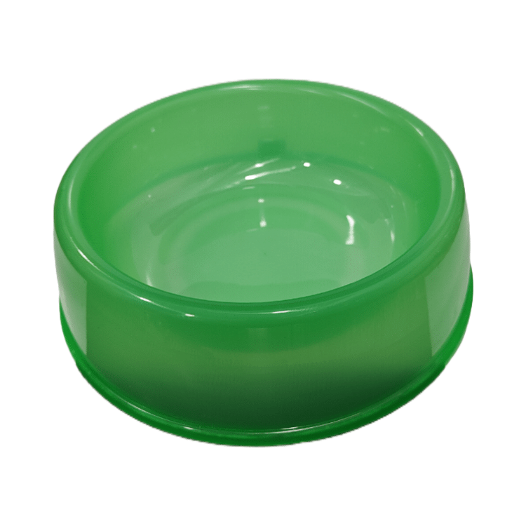 Round Translucent Food/ Water Bowl (Large Size) Green Colour