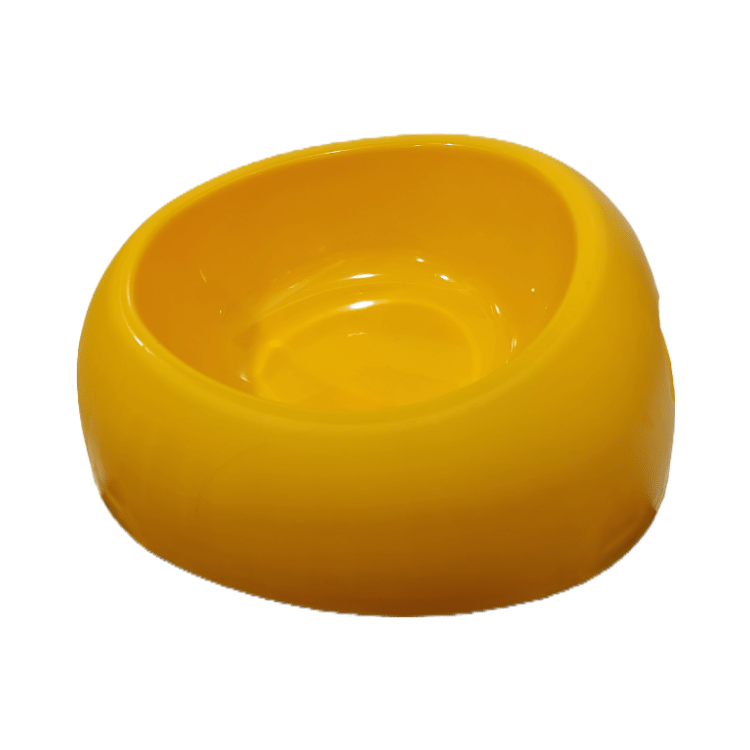 Premium Pet Food Bowl for Cats/Dogs Yellow Colour