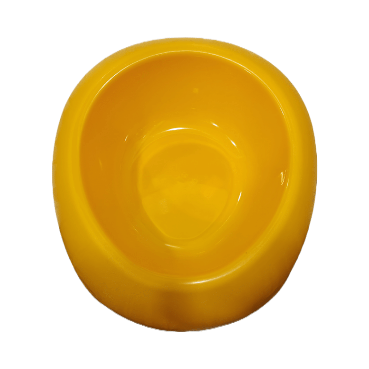 Premium Pet Food Bowl for Cats/Dogs Yellow Colour