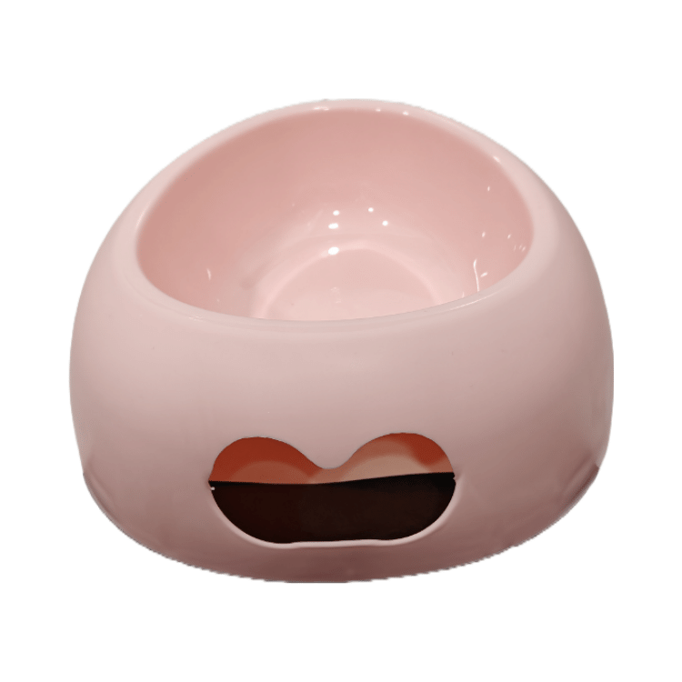 Premium Pet Food Bowl for Cats/Dogs Peach Colour