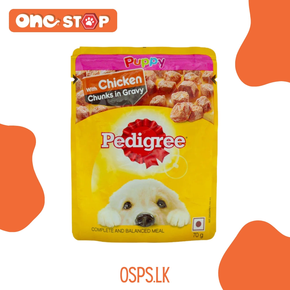 Pedigree Puppy Dog Wet Food - Chicken chunks in gravy